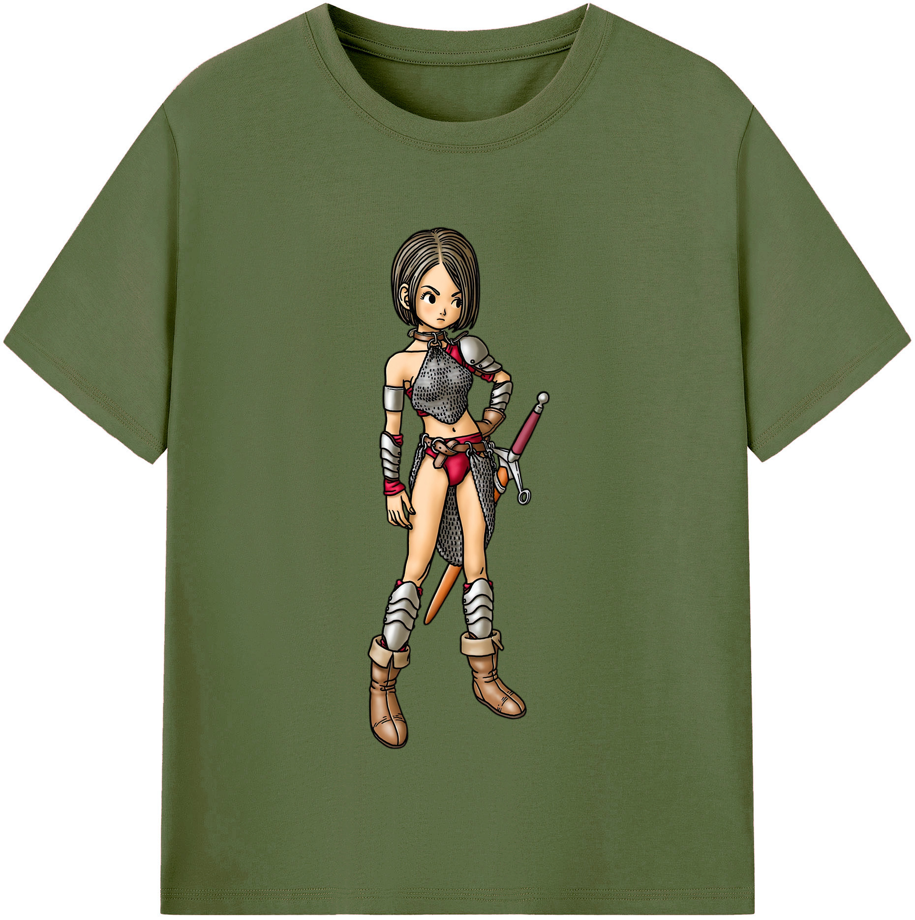 （画像用） ドラゴンクエスト Doragon Kuesuto Dragon Quest 綿100％半袖Tシャツ（フロントプリント）